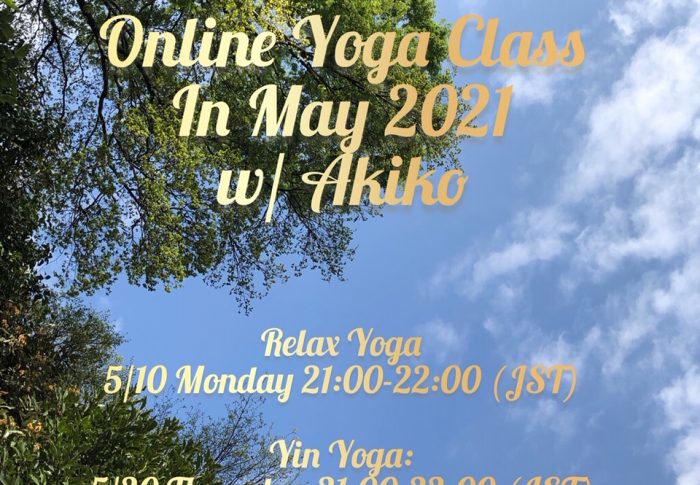 Online Yoga Class in May, 2021
